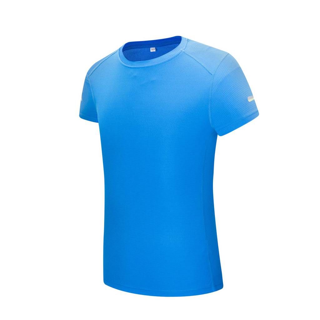 2020新款 女 短袖运动T恤 时尚大气简约风 精致纯棉系列（湖蓝色）