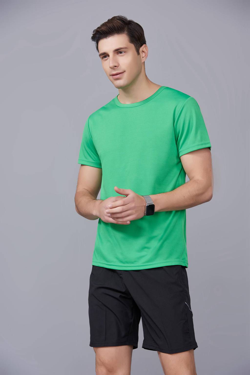 速干t恤定制 可定做印logo文化衫 新品草绿色上市