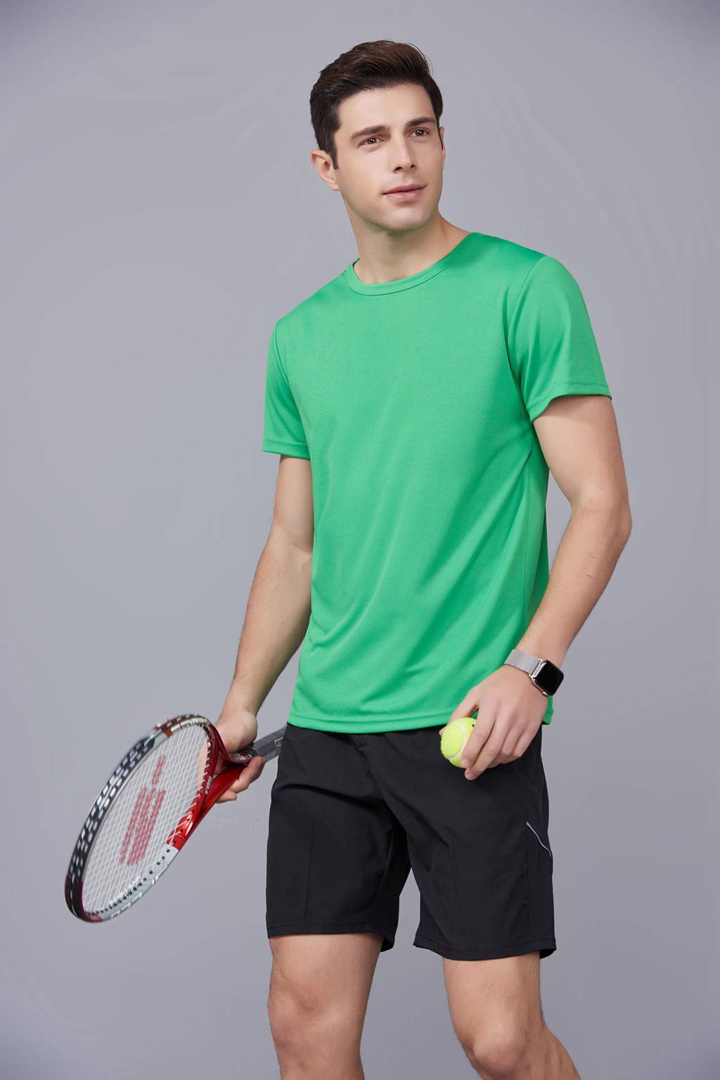 速干t恤定制 可定做印logo文化衫 新品草绿色上市