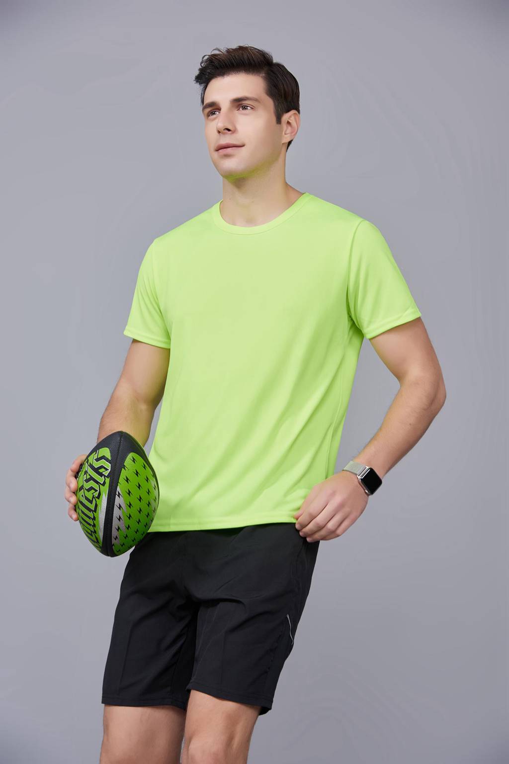 速干t恤定制 可定做印logo文化衫 新品果绿色上市