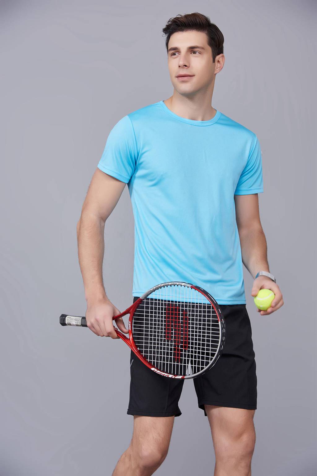 速干t恤定制 可定做印logo文化衫 新品天蓝色上市