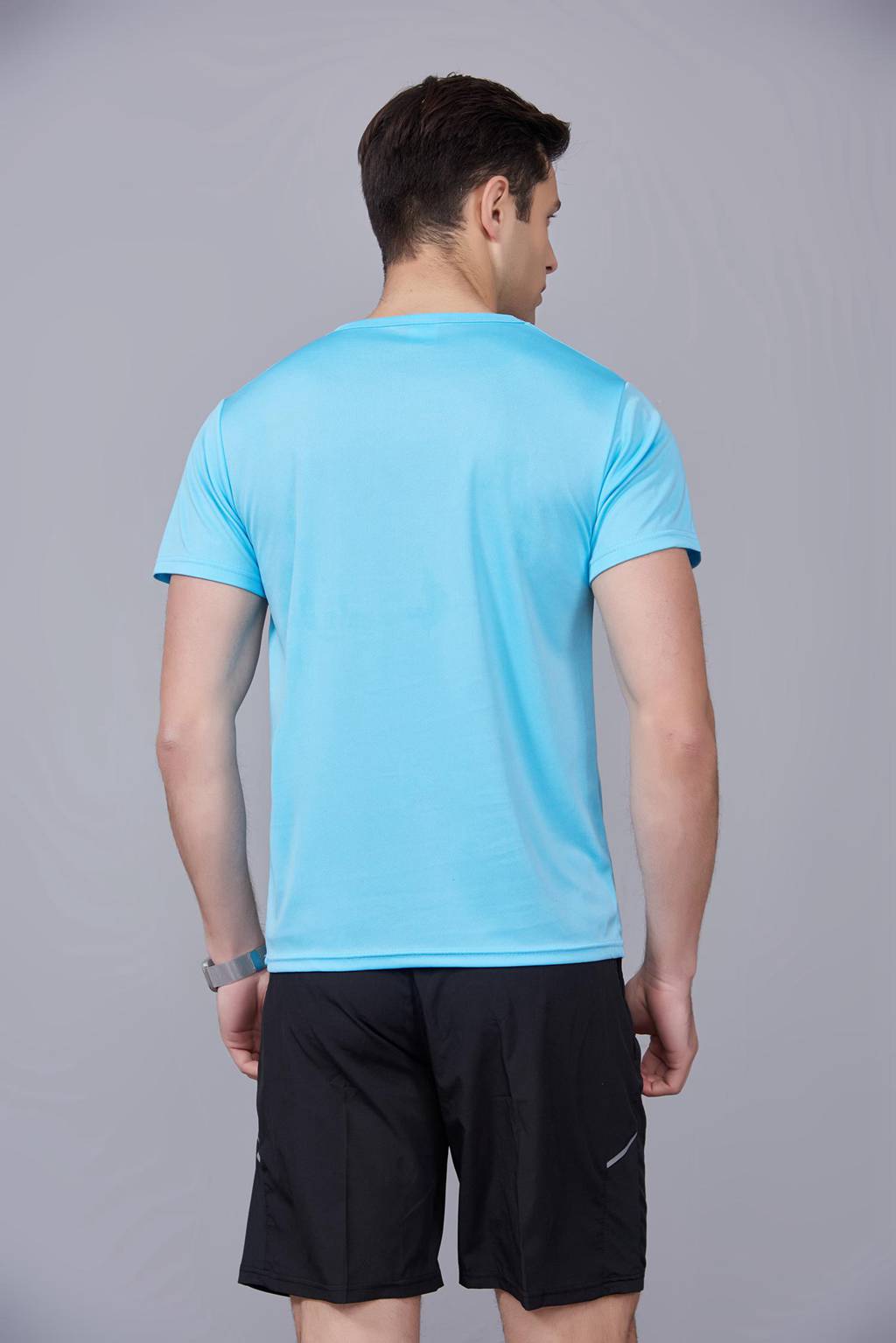 速干t恤定制 可定做印logo文化衫 新品天蓝色上市