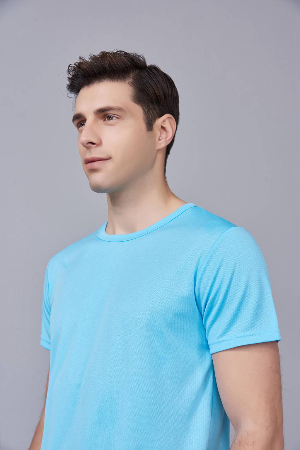 速干t恤定制 可定做印logo文化衫 新品天蓝色上市