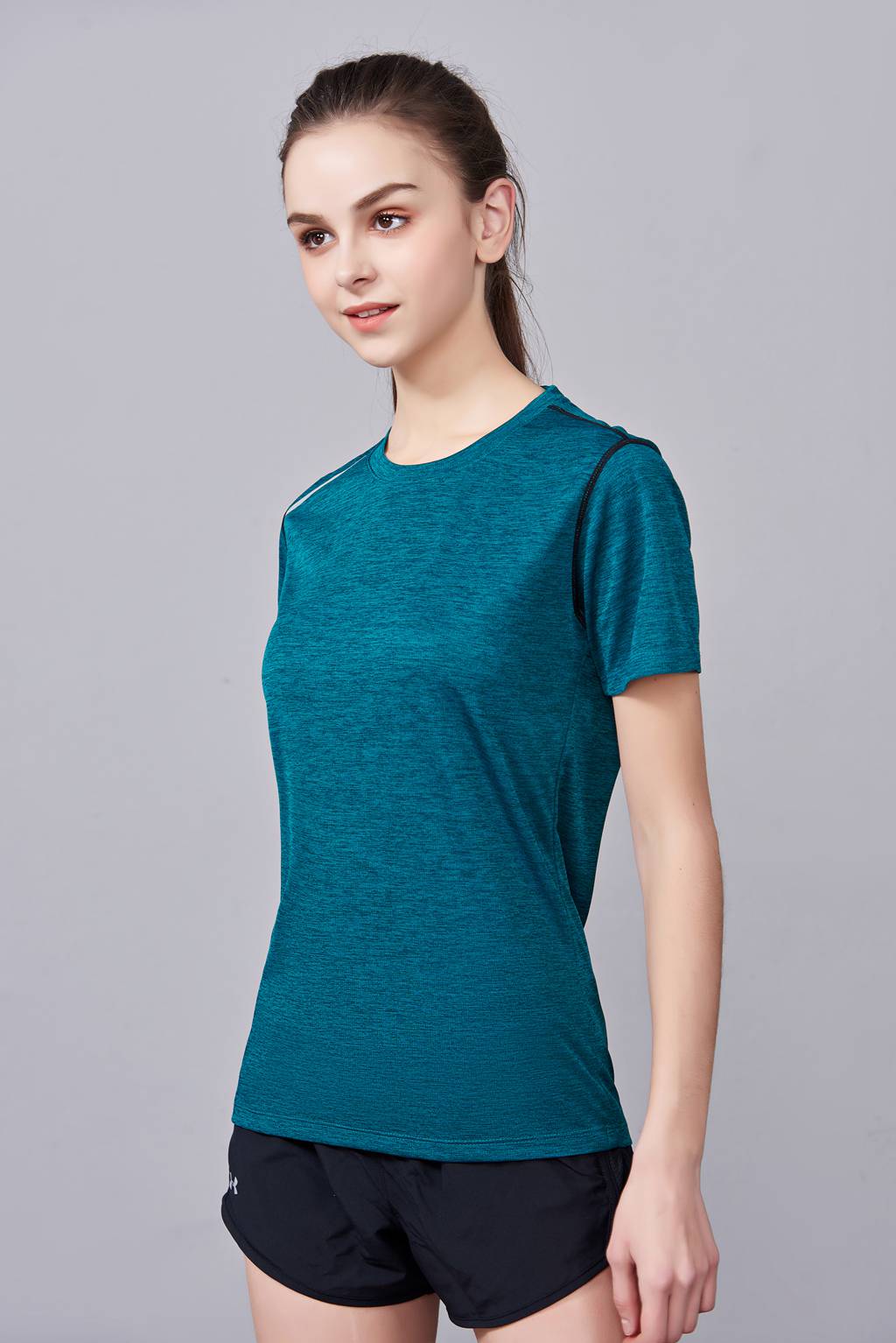 T恤衫定做 男女情侣短袖T恤定制 女款蓝色