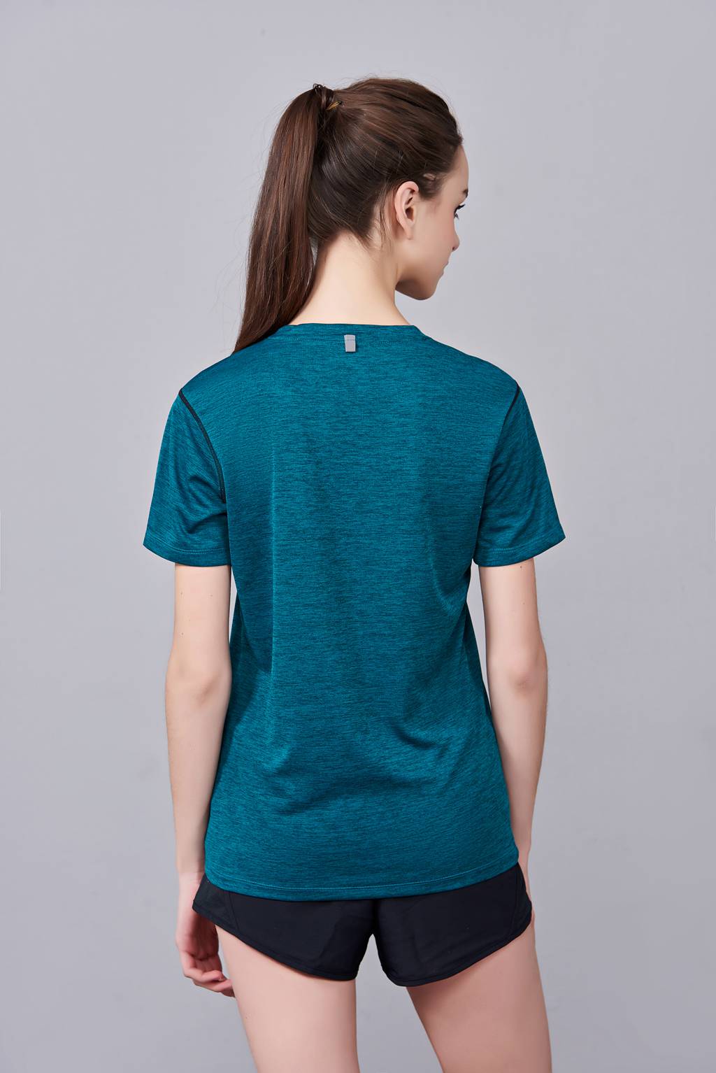 T恤衫定做 男女情侣短袖T恤定制 女款蓝色