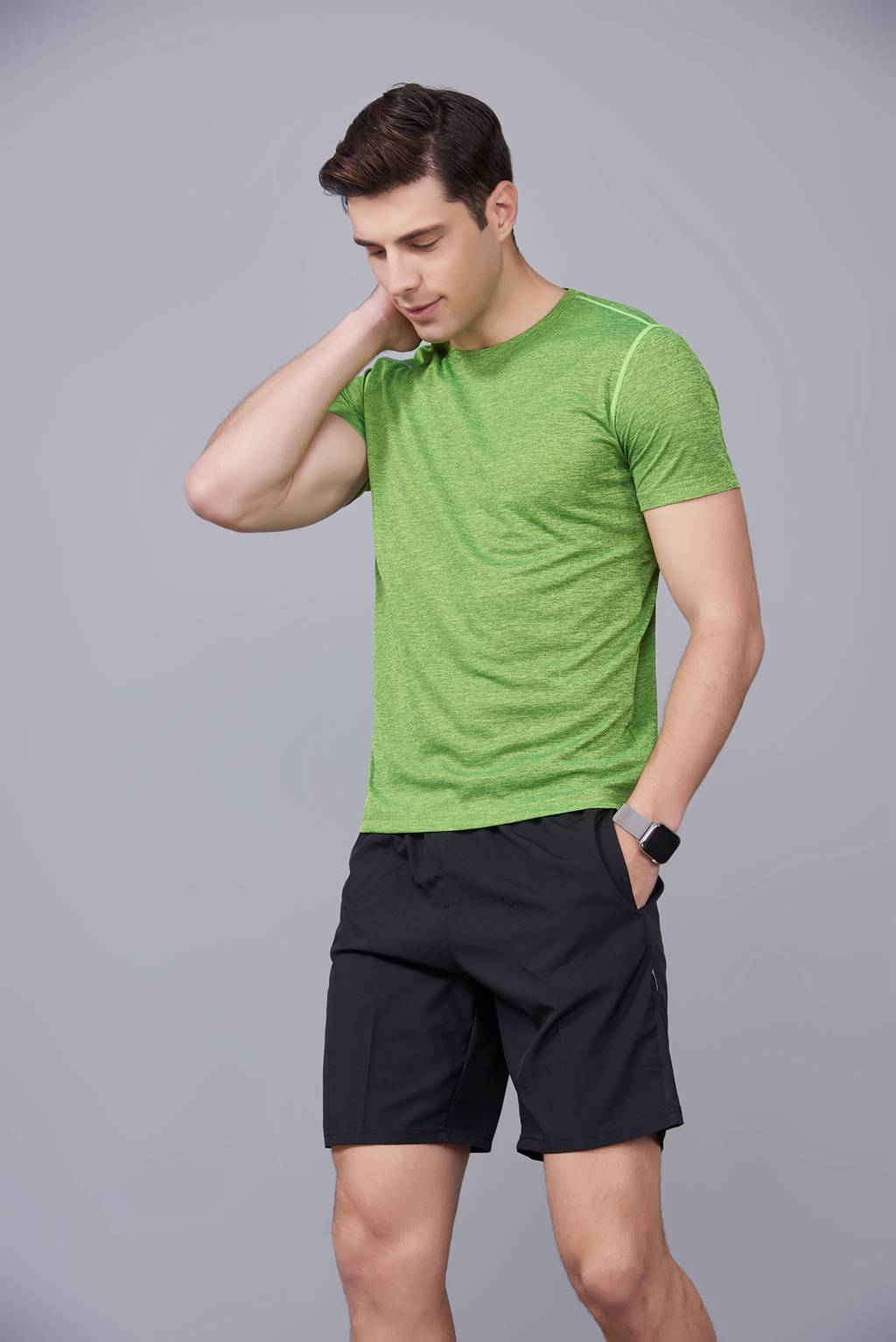 T恤衫定做  男女情侣短袖T恤定制 绿色