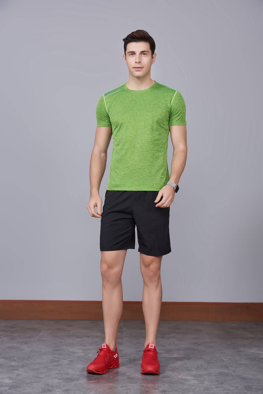 T恤衫定做  男女情侣短袖T恤定制 绿色